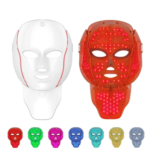 Red Light Therapy Mask for Face and Neck, Cordless LED Facial Mask for face Light Therapy